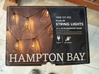 Hampton Bay Plug-in String Lights 10FT Gold Incandescent Bulbs Indoor Outdoor New. Price: $30.00.