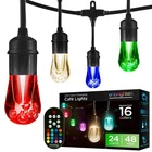 Enbrighten Vintage Outdoor String Lights, 48FT, 24 Rgb Acrylic Bulbs, Weatherpro New. Price: $288.91.