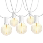 Sunthin White Outdoor String Lights, 48FT Patio With 25 G40 Shat... New. Price: $47.08.