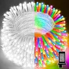 Lamphome 33FT 100 Led Fairy String Lights Plug 12 Modes Xmas Decor Multi Colo New. Price: $23.99.