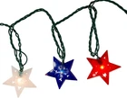 Kurt S. Adler - Patriotic Stars String Lights UL4369 New. Price: $16.80.