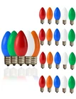Multicolor C9 Led Replacement BULBS,25 Pack Colored Plastic Shatterproof L... New. Price: $34.61.