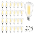 25-PACK 24V ST38 Led E12 Bulbs, 0.4W Warm Vintage Edison Style, Shatterproof ... New. Price: $27.69.