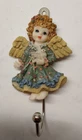 Angel Girl Door Wall Coat Clothing Hook Decor Bird Resin Stanless Steel Vintage Used. Price: $11.99.