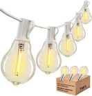 Damaing Outdoor String Lights 75FT Waterproof Patio With 38 Shatterproof New. Price: $55.68.