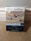 Mainstays 100-COUNT Clear Mini Lights, White Wire, Indoor/outdoor Use, New. Price: $9.50.