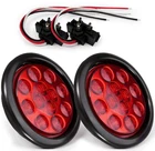 New Sun 2PCS Round Led Trailer Tail Lights Kit, 4"-4.5" Universal Fit, 12V.... Price: $28.99.