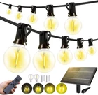 150FT Solar Outdoor Lights With Remote, Dimmable & Waterproof G40 Bulbs New. Price: $82.99.