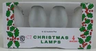 (4 Pack) Of Frosted Clear C-7 Light Bulbs 5 Watt Holiday Christmas Night New. Price: $13.99.