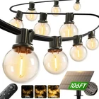 Addlon 100FT Solar String Lights Outdoor, 54 Led Shatterproof, Remote New. Price: $109.18.