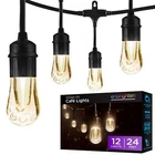 Enbrighten 35646 Vintage String Lights, 24FT, Black Cord, Feet New. Price: $99.23.