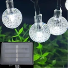 Solar String Lights Outdoor, 20FT Waterproof 30 Leds 8 Modes Crystal Globe New. Price: $24.99.