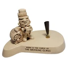 Vintage Novelty "work Curse Of Drinking Class" Desk Pen Holder PW-21 Paula 1970 Used. Price: $25.00.