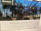 Bulbrite 812482 48' Long 15 Light White String - Black / Clear Vintage Open. Price: $45.83.