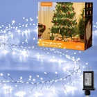 Smartdawn Flowing Fairy Lights Plug With 14 Modes, 10FT 388LED Twinkle String New. Price: $54.01.