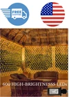 Echosari Net Lights Outdoor Mesh 20FT X 13FT 720 Led Wedding Us New. Price: $57.95.