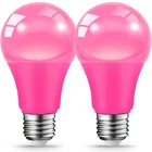 Jaheks Led Pink Light Bulbs For Outdoor Indoor, 9W(60W Equivalent) E26 New. Price: $11.88.