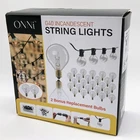 Onni G40 Incandescent String Lights Set 25 Bulbs Indoor/outdoor IP44 Waterproof New. Price: $20.68.