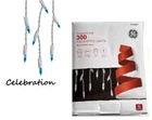 Ge Icicle-style Lights String-a-long 300CT, Blue Light, 13.2 Ft Long, White Wire New. Price: $17.28.
