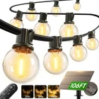 Addlon Solar String Lights Outdoor With Remote, 54 Led 100FT, Black New. Price: $65.30.