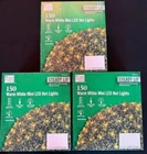 3 Boxes New Holiday 150 Ct Warm White Steady Lit Mini Led Net Lights Christmas. Price: $69.99.