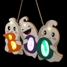 Halloween Door Decor Hanging Sign,boo Ghost Hanger With Light For New. Price: $23.66.