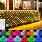 Pooqla Color Changing Christmas Net Lights, 9.8X6.6 9.8*6.6FT, Green Wire New. Price: $57.99.