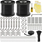 400 Ft String Light Hanging Kit Outdoor, Nylon Coated Stainless Steel 304 Wir... New. Price: $73.51.