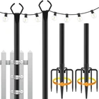 2 Pack String POLES10 Ft For Outside Lightsoutdoor New. Price: $35.99.