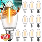 Gluroo C7 E12 Candelabra Led Night Light Bulbs Warm White 10 Pack New. Price: $20.00.