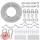 Hannger 3/16" Wire Rope Kit 304 Stainless Steel Turnbuckle Shade Sail Cable New. Price: $57.99.
