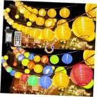 Outdoor String Lights Plug In, 40FT 40LED Connectable Warm White+colorful New. Price: $42.22.