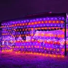Weillsnow 198 Led Halloween Net LIGHTS,9.8FT*6.6FT Connectable Orange&purple New. Price: $17.57.
