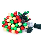 Red White And Green Christmas Lights G15 70 Led Globe String Plug Decor New. Price: $28.56.