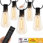 100FT Led String Lights Waterproof Dimmable Vintage Bulbs Remote Control Outdoor New. Price: $48.12.