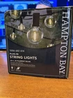 Hampton Bay 25-LIGHT Ft. Outdoor Plug-in Globe Led G40 Bulb String-light New. Price: $22.49.