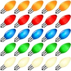 Sotopoo 25 Pack Led Light Bulbs, Multicolor Vintage C7, New. Price: $25.63.