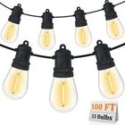 S14 Patio String Lights, 100FT Outdoor With 35 Clear Led B... New. Price: $101.99.