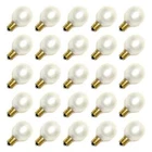 Sival 30122 - G30 Candelabra Screw Base White 25 Pack Christmas Light Bulbs New. Price: $26.35.