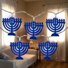Northlight Menorah Hanukkah Set - White Led 5' Clear Wire 10CT New. Price: $19.49.