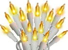Holiday Pride 100 Gold Christmas Lights On White Wire - Frosted Ch... New. Price: $21.58.