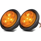 New Sun Twins 2.5" Round Led Trailer Marker Lights - Inch, 2*AMBER. Price: $22.99.