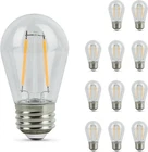 12 Pack S14 Led Filament Light Bulbs High Output 2200K Warm White 140 Lumens New. Price: $21.95.