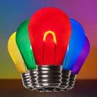 S14 Led Shatterproof Edison Filament Patio Light Bulbs E26, 5 Pack, 8 Colors New. Price: $25.99.