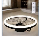 Tcl Modern Black Flush Mount Ceiling Fan W/ Led Light Remote, 6-SPEED Reversible New. Price: $79.00.