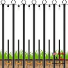 7 Pack String Poles,metal With Fork Lights New. Price: $89.48.