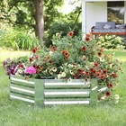 Galvanized Steel Hexagon Raised Garden Bed - 40 In Silver By Sunnydaze New. Price: $66.95.