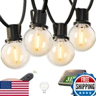 Addlon 31FT Solar String Lights, Remote, 13 G40 Shatterproof Bulbs, Usb, Outdoor New. Price: $71.03.