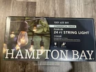 Hampton Bay 24 Ft. Black Commercial String Light New. Price: $29.99.
