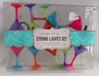 10 Pack 8.5 Ft String Lights Champagne Glasses 120V Novelty New. Price: $9.99.